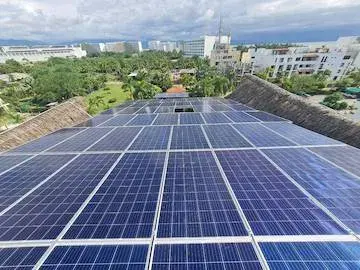 Marina Banderas solar installation